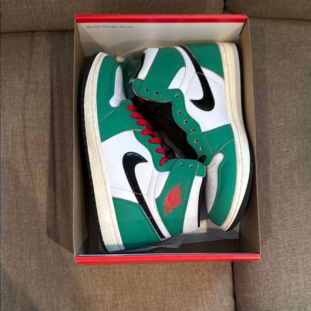 Nike Green and White Sneakers Iconic Design